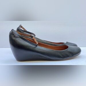 Aldo black bracelet shoes with Wedge Heel Size 10